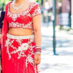 Almost new coral lehenga!